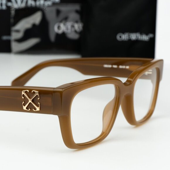 Off-White Men Eyeglasses Mud Square OERJ059 STYLE 59 7400 NEW AUTHENTIC - Picture 4 of 8